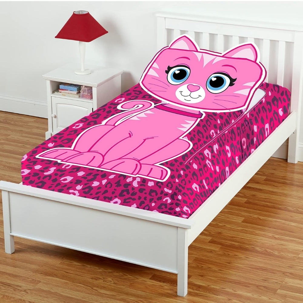 ZippySack Kitty Fitted Zip Up Kids Twin Bedding